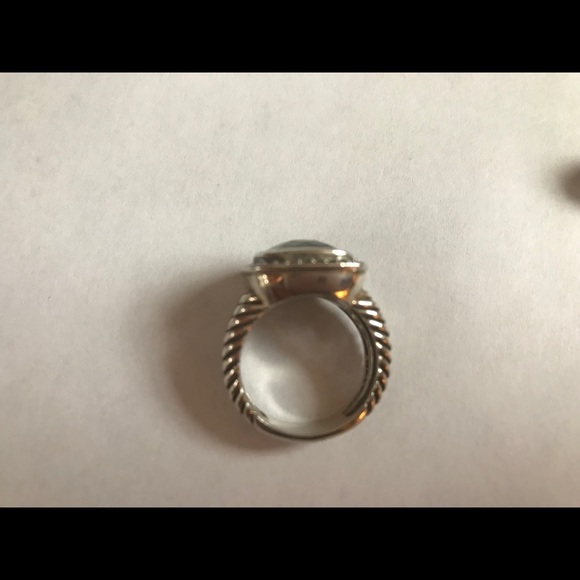 David Yurman Albion ring prasiolite 11 mm - Picture 2 of 6